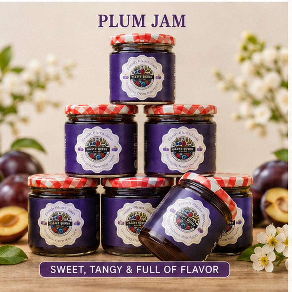 Happy Berry Fresh Plum Jam — deep mountain plums